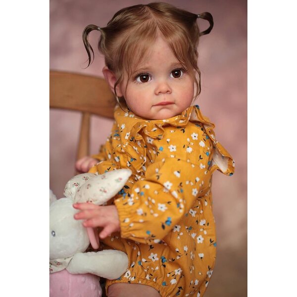 Reborn Baby Silicone Doll 61 cm Vene realistiche Kit completo per bambini