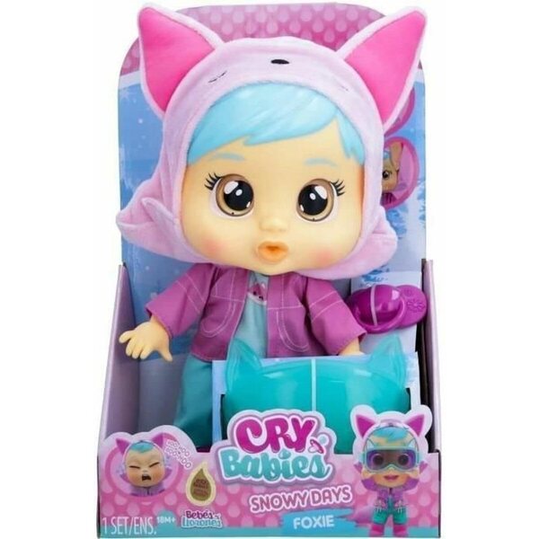 IMC Toys Babypuppe Cry Babies Snowy Days Foxi – Mehrfarbiges Spielzeug ab 18 Monaten