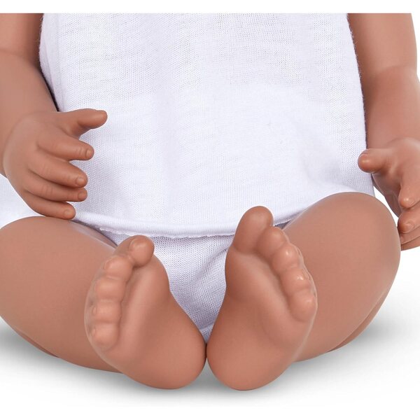 LullaBaby 36 cm realistische Neugeborenenpuppe, zweiteiliges Outfit und rosa Stirnband