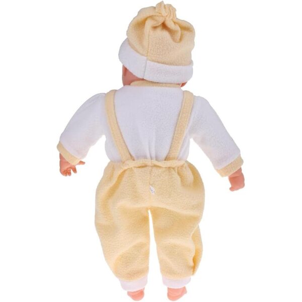 Sharplace Bambola Neonato Maschio 52cm in Vinile Realistico con Vestiti Gialli