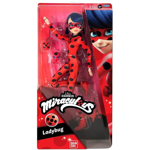 Miraculous-Set aus Ladybug-, Chat Noir-, Rena Rouge- und Queen Bee-Puppen, 26 cm