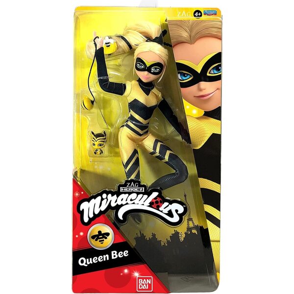 Miraculous-Set aus Ladybug-, Chat Noir-, Rena Rouge- und Queen Bee-Puppen, 26 cm