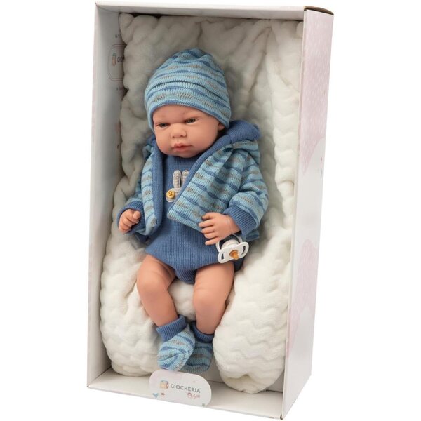 ARIAS Elegance Andie PUPPE 40 cm mit blauem Kissen