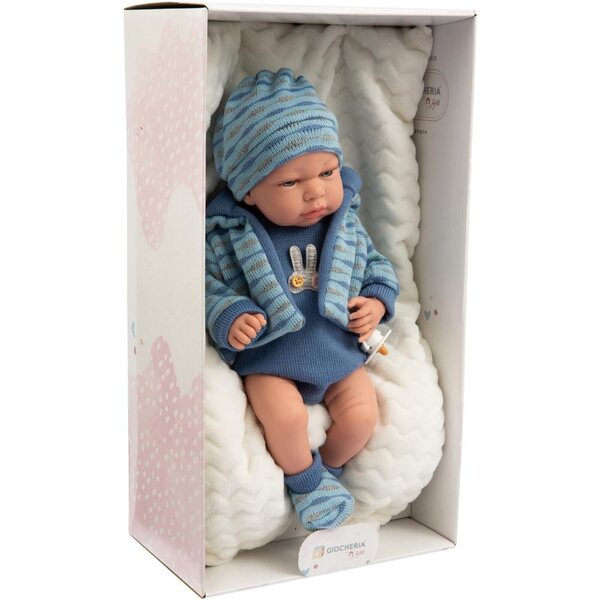 ARIAS Elegance Andie PUPPE 40 cm mit blauem Kissen
