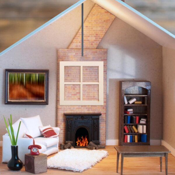 16 Fensterrahmen aus Holz für Puppenhäuser – Mini-Deko-Accessoires