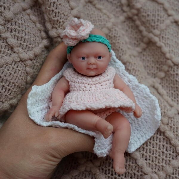 Mini-Reborn-Silikonpuppe, 11,4 cm, realistisches Mädchen, MYREBABY