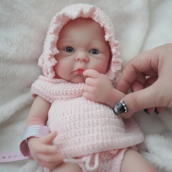 MYREBABY Reborn Silikonpuppen Platine 30,5 cm mit Zubehör und Kleidung