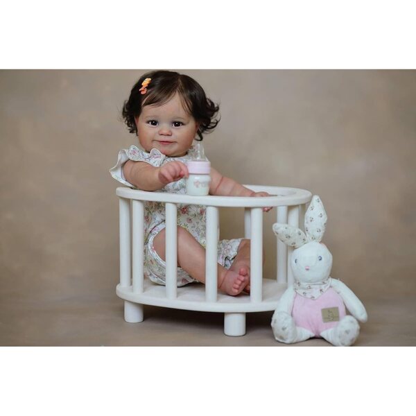 Maddie Reborn Baby Doll 60 cm Realistisches Silikon mit Kleidung und Accessoires