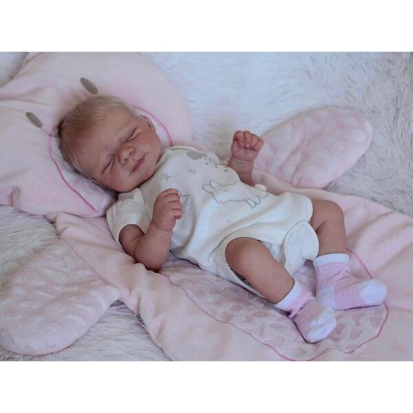 Pascale Reborn-Puppe, 46 cm, waschbares Silikon, realistisches Baby, weich und handgefertigt