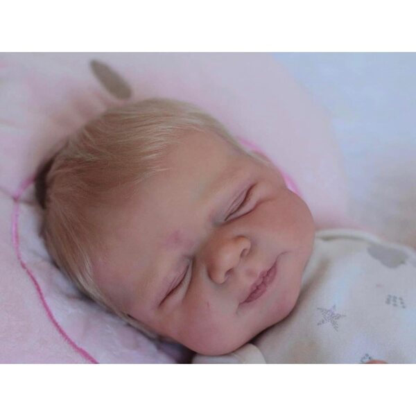 Pascale Reborn-Puppe, 46 cm, waschbares Silikon, realistisches Baby, weich und handgefertigt