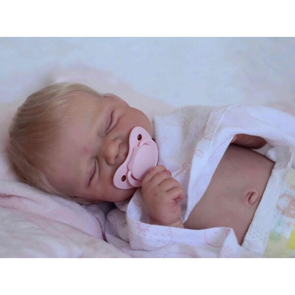 Pascale Reborn-Puppe, 46 cm, waschbares Silikon, realistisches Baby, weich und handgefertigt