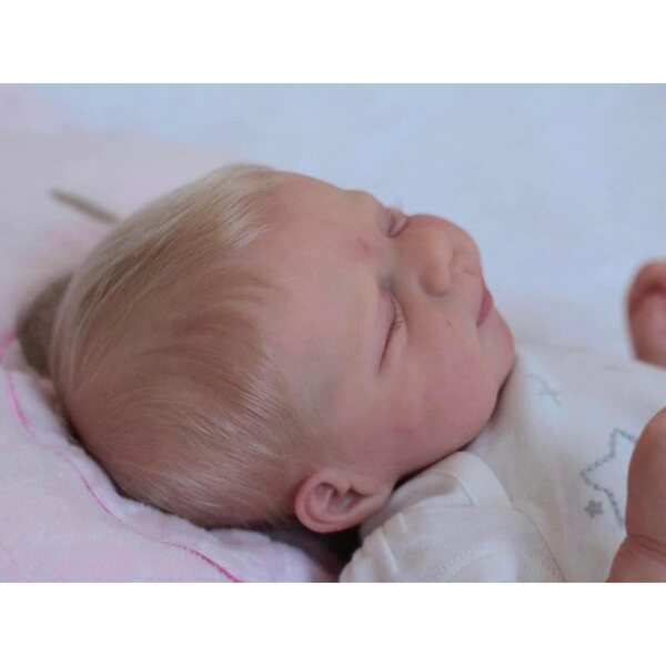 Pascale Reborn-Puppe, 46 cm, waschbares Silikon, realistisches Baby, weich und handgefertigt