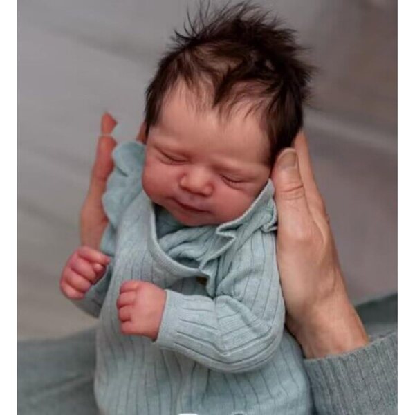 Reborn Baby Doll Ashia 48 cm Handwaschbarer Körper aus weichem Silikon