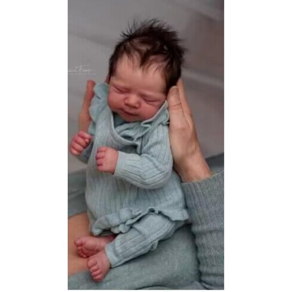 Reborn Baby Doll Ashia 48 cm Handwaschbarer Körper aus weichem Silikon