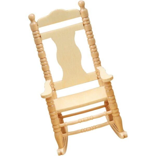 Mini sedia in legno ORFOFE cachi per casa delle bambole, decorazione compatta e versatile