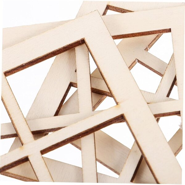 Mini Mobili per Casa delle Bambole in Legno Naturale Set 16 Finestre Vuote Decorativi