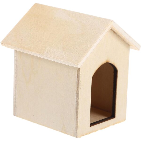 Cuccia per Cani in Miniatura in Legno Naturale Fai da Te - Decorazione Portatile