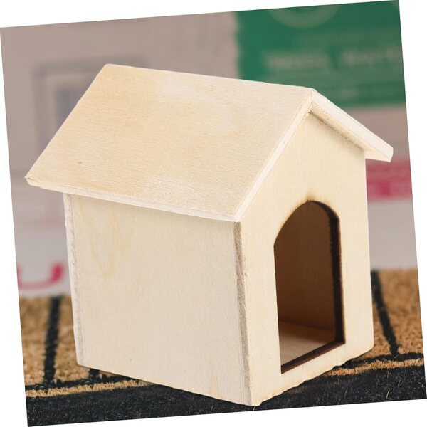 Cuccia per Cani in Miniatura in Legno Naturale Fai da Te - Decorazione Portatile