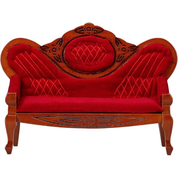 Miniatur-Birkensofa für Puppenhäuser – Deko- und Bastelzubehör