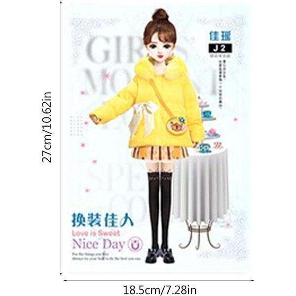Magnetische Papierpuppe „Prinzessin“ – Kreativspiel für Mädchen