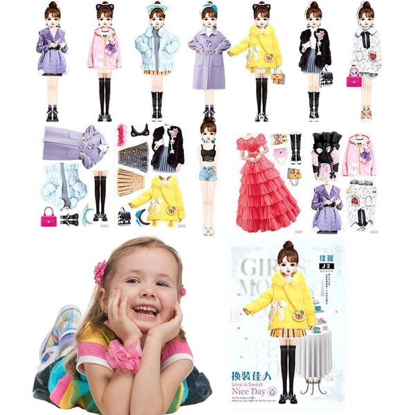 Magnetische Papierpuppe „Prinzessin“ – Kreativspiel für Mädchen