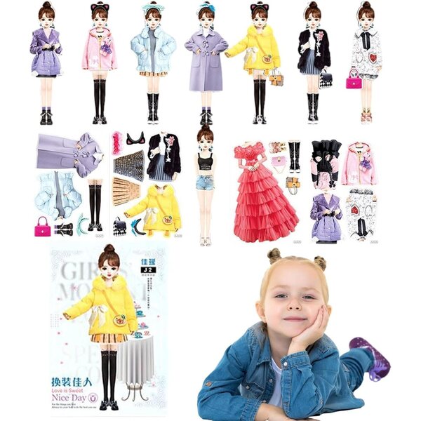 Magnetische Papierpuppe „Prinzessin“ – Kreativspiel für Mädchen