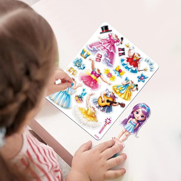 Teksome Principessa Magnetica da Vestire - Gioco Educativo e Creativo per Bambini