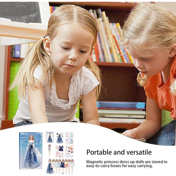 Magnetpuppen zum Verkleiden: kreatives Spielen für Kinder mit bunten Accessoires