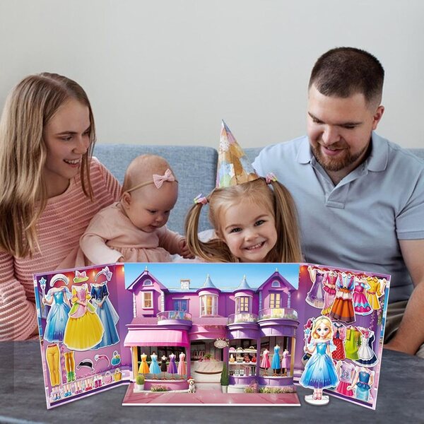 Set Bambole Magnetiche da Vestire Qurygin - Gioco Creativo Principessa per Bambini