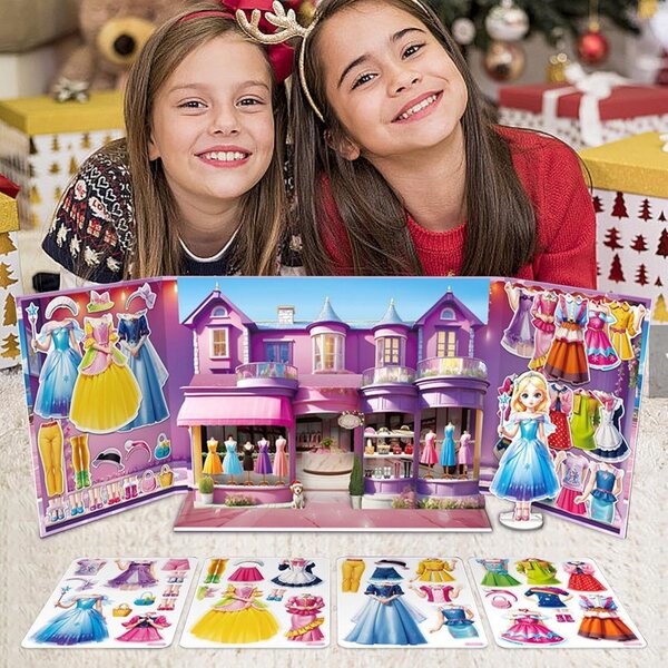 Set Bambole Magnetiche da Vestire Qurygin - Gioco Creativo Principessa per Bambini