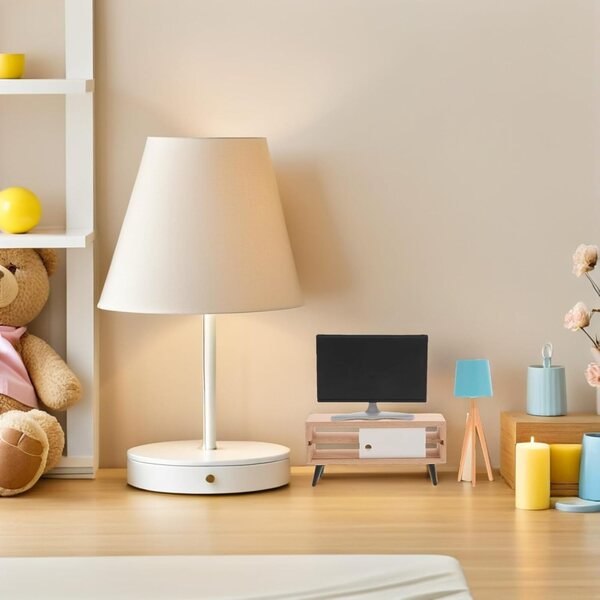 ERINGOGO Set Mobili Miniatura Casa delle Bambole TV Armadietto Lampada in Legno