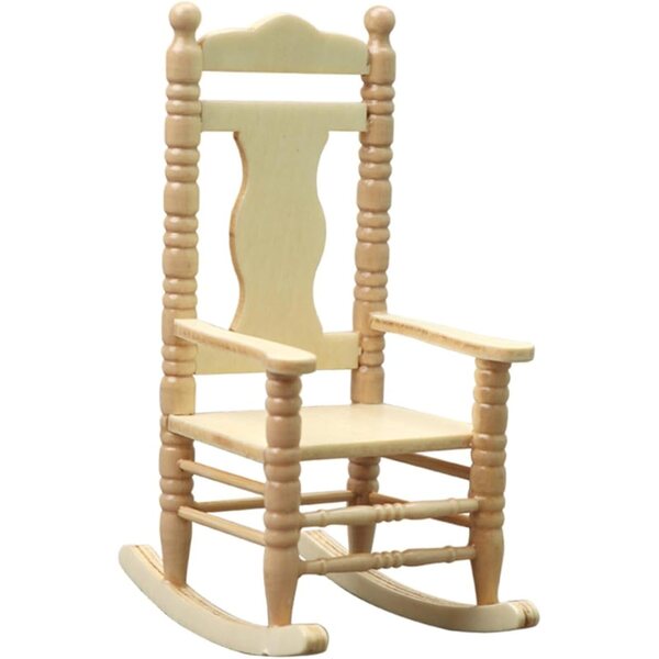 Mini Sedia in Legno per Casa delle Bambole, Mobili Miniatura Decorativi Resistenti