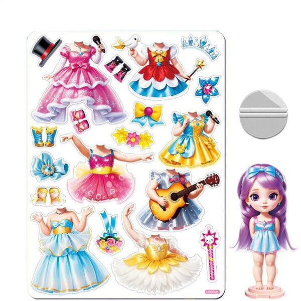 Magnetic Princess Dressed – Kreatives Acryl-Set, lehrreiches und unterhaltsames Spiel für Kinder