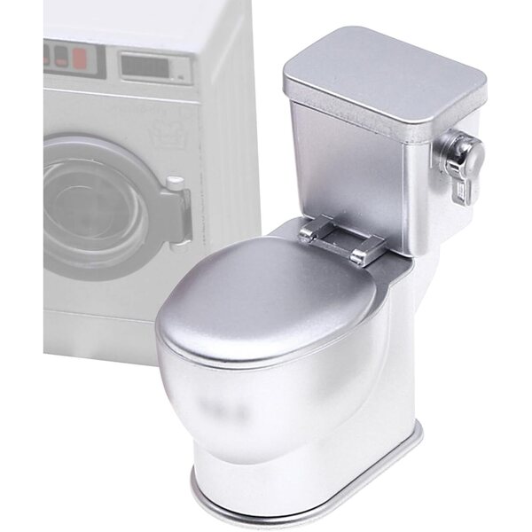 Puppenhaus-Miniaturtoilette mit realistischem und detailliertem Spülgeräusch