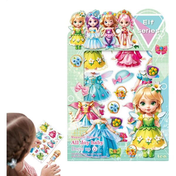 Magnetische Prinzessin zum Verkleiden aus Acryl – kreatives und sicheres Spiel für Kinder