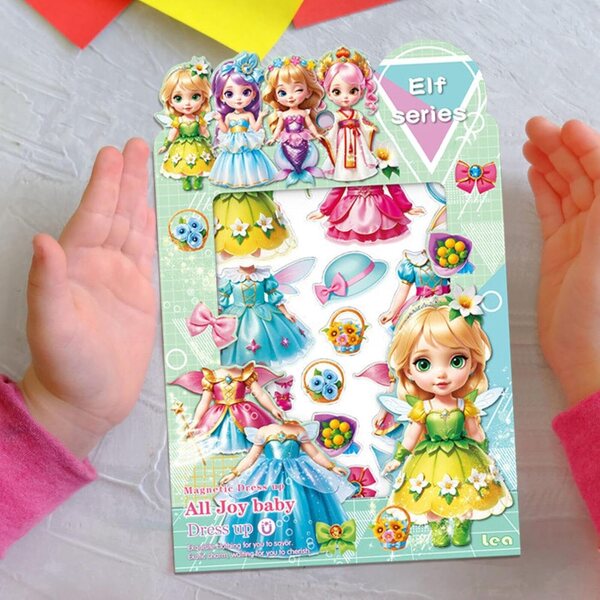 Magnetische Prinzessin zum Verkleiden aus Acryl – kreatives und sicheres Spiel für Kinder