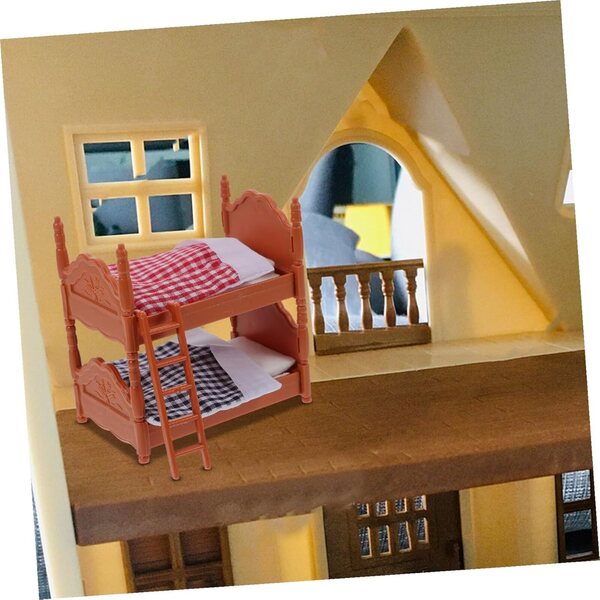 ERINGOGO Mini Letto Matrimoniale per Casa delle Bambole con Design Realistico e Superficie Liscia