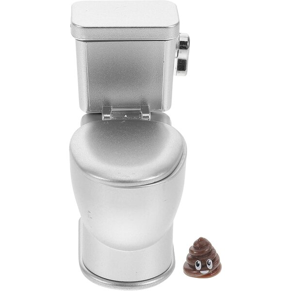 Mini Toilette in ABS Resistente per Casa delle Bambole con Suoni Ricaricabile