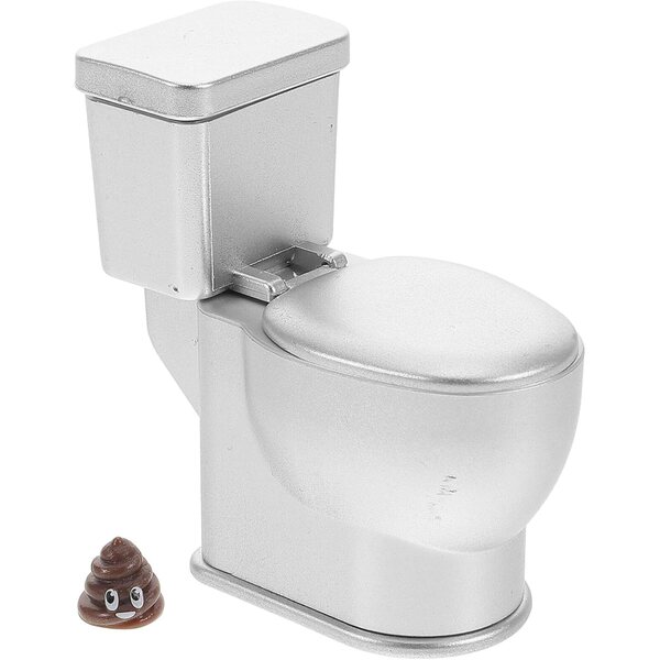 Mini WC in ABS con Suono e Scarico per Casa delle Bambole - Accessorio Decorativo Bagno in Miniatura