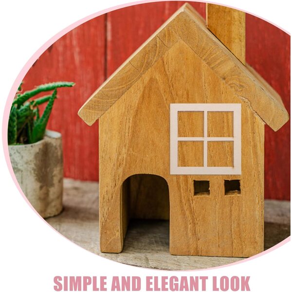 KOMBIUDA 16 Finestre in Legno Non Colorato per Casa delle Bambole Miniatura Realistica