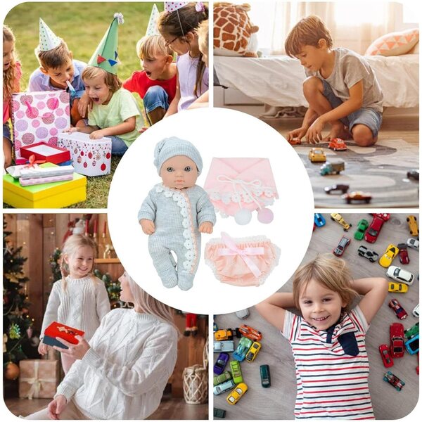 Générique Reborn-Puppe mit Kleidung für Kinder – kreatives Spielen und Rollenspiel – 21 cm