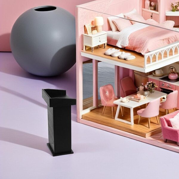 UPKOCH Podio in Legno per Casa delle Bambole Scala 1:12, Design Realistico e Robusto