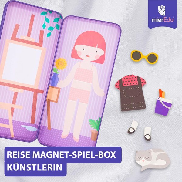mierEdu Magnetische Puzzle-Box für Künstler – Kreativität und Unterhaltung für Kinder