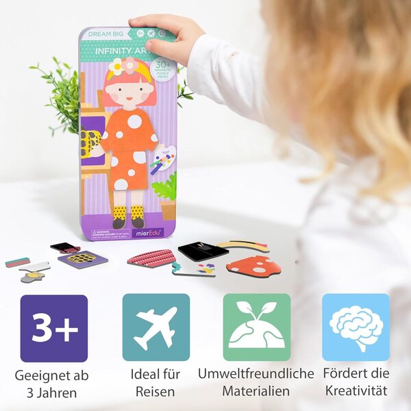 mierEdu Magnetische Puzzle-Box für Künstler – Kreativität und Unterhaltung für Kinder