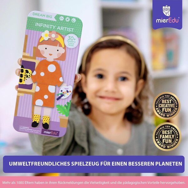mierEdu Magnetische Puzzle-Box für Künstler – Kreativität und Unterhaltung für Kinder