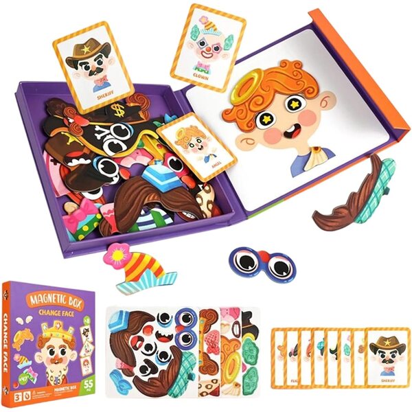 Magnetisches Anziehspiel mit wiederverwendbaren Kostümen für Kinder von 3–6 Jahren