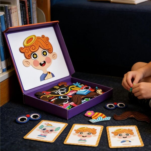 Magnetisches Anziehspiel mit wiederverwendbaren Kostümen für Kinder von 3–6 Jahren