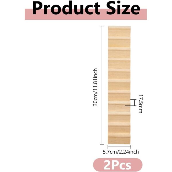 DICOSMETIC Scale in Legno Miniatura senza Ringhiera scala 1:12 per Case delle Bambole