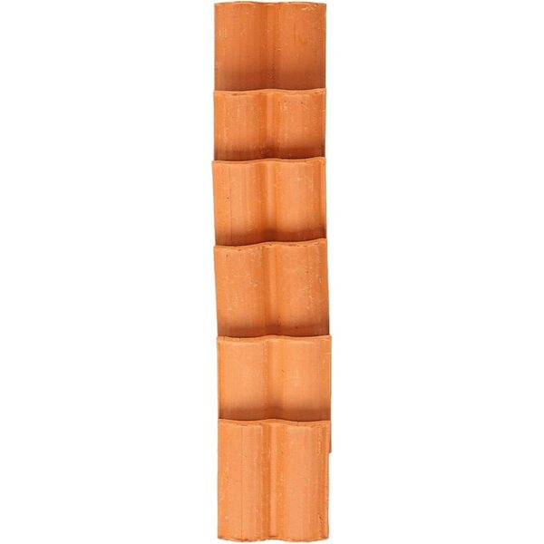 Set 300 Mini Tegole Rosse 2x2 cm in Argilla per Modellismo e Case delle Bambole