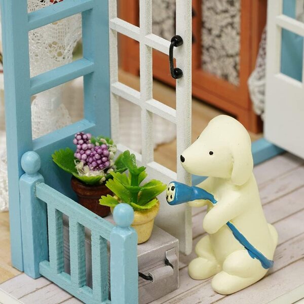DIY-Puppenhaus aus Holz: DIY-Dekorationsset für kreative Kinder